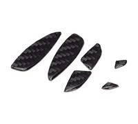 Bediffer Lot de 6 Garnitures de Bouton de Réglage de Siège en Fibre de Carbone, élégantes et Durables, pour W205 16-19, Noir Léger