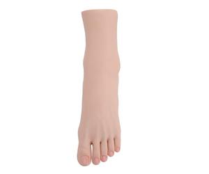 Bediffer Mannequin de Pied en Silicone de qualité Supérieure avec Structures Musculaires et Osseuses Réalistes, Idéal pour les Présentations de Photographie et de Nail art. (Pied gauche)