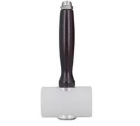 Bediffer Marteau de Maillet Sculpteur en Cuir en Nylon avec Poignée en Bois, Accessoire de Taureau Bricolage pour les Outils de Travail du Cuir