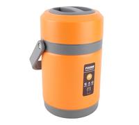 Bediffer Mini Marmite Thermique en Acier Inoxydable, Lavable au Lave-vaisselle, pour un Entretien Facile, pour les Voyages et le Camping (Orange)