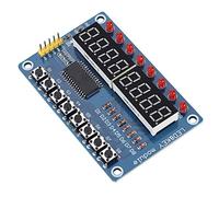 Bediffer Module D'affichage LED Numérique 8 Bits, Parfait pour Les Projets, Taille Compacte 7,5x5x0,31 Pouces, Connexion à 3 Ports IO
