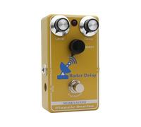 Bediffer Pédale de Retard pour Effets de Guitare, Rehausseur de tonalité Polyvalent pour Guitaristes électriques, Alliage D'aluminium doré, 1 unité