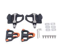 Bediffer Pédales de Verrouillage de Vélo, Conception Aérodynamique, Système de Verrouillage Automatique avec Jeu de Crampons pour Le Cyclisme sur Route, Matériau en Nylon Haute Résistance