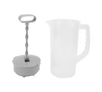 Bediffer Pichet Manuel pour Lait Maternel, Récipient de Stockage de 2000 Ml avec Conception de Presse, Pichet Mélangeur de Lait Maternel Compact et Multifonctionnel pour la Maison et le Magasin de