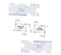 Bediffer Règle de Quilting avec échelle Claire, 10 X 4 Cm | Matériau en aluminium, léger, pratique pour la couture, durable, mesures précises