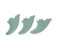 Bediffer Remplacement D'aileron de Planche de Surf, Ailerons en Fibre de Verre Verte de Haute qualité pour Planches à Pagaie, Ensemble D'ailerons de Queue 3 Pièces pour Longboard et Surf
