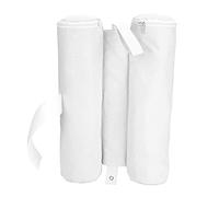 Bediffer Sacs de Poids D'auvent Robustes pour Stabiliser Les Tentes Pare-Soleil et Les Belvédères D'extérieur, Tissu Oxford 600D, capacité de Sable de 30 à 35 LB (Blanche)