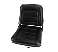 Bediffer Siège de Chariot élévateur Réglable Universel Ergonomique Noir de Remplacement pour Dumper, Pelle, Tondeuse, Chargeuse Compacte, PVC Résistant à L'usure et à L'oxydation + Fixation en Métal