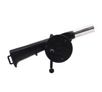 Bediffer Souffleur D'air pour Barbecue à Manivelle, Léger et Portable, pour Barbecue au Charbon de Bois et Accessoires de Cheminée, Idéal pour le Camping