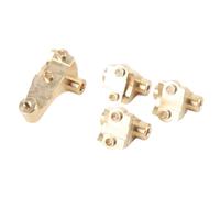 Bediffer Support D'amortisseur Inférieur amélioré en Laiton pour Voiture sur Chenilles RC 82056-4, Supports D'essieu Avant et Arrière Stables pour Terrains Accidentés, de Liaison RC en Laiton