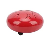 Bediffer Tambour à Langue en Acier 10 Pouces, Ensemble de Batterie éthérée avec des Tons Précis pour Débutants, Cadeau Parfait pour la Relaxation (Rouge)