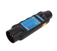 Bediffer Testeur de Circuit de Câblage de Remorque 12 V 7 Broches, Outil de Diagnostic pour un Contrôle Facile des Défauts de Ligne de Câble pour Remorques, Caravanes, Boîtes à Chevaux, fabriqué en