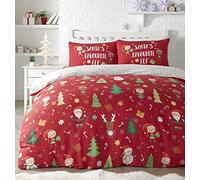 Bedlam Elf & Santa-Parure de lit en Polycoton Facile d'entretien, Multicolore
