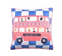 Bedlam - on The Move Coussin Garni de Velours Bleu 43 x 43 cm