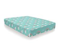 Bedlam Rainbow Unicorn-Drap-Housse pour lit Simple Multicolore