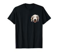 Bedlington Terrier Chien Maman Papa Peeking Puppy T-Shirt