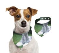 Bedlington Terrier Chiens drôles Chiens à Fourrure Animaux de Compagnie,Bandanas pour Chien, écharpe en Coton, Bavoirs réglables pour Animaux de Compagnie,S