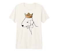 Bedlington Terrier Portant Une Couronne T-Shirt Haut de Gamme