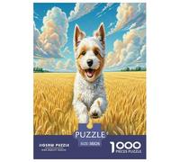 Bedlington Terrier Puzzle 1000 Pièces Educa Cadeau Unique Décoration Intérieure Animaux fidèles Jeu Éducatif Challenge Toy Adultes Et Enfants À Partir De 14 Ans 38x26cm/1000pcs