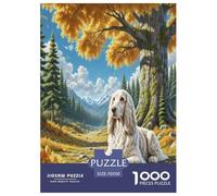 Bedlington Terrier Puzzles 1000 Pieces Cadeau Unique Jeu Éducatif Challenge Toy À De Qualité Supérieure Peinture Art pour Adultes Et Enfants À Partir De 14 Ans 70x50cm/1000pcs