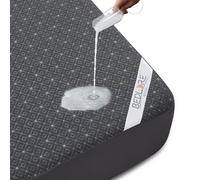 BEDLORE Protège Matelas 140x190 cm, Imperméable Housse Protection Matelas Bonnet 30 cm avec Élasticité Tout Autour, Alèse Souple et Respirant Drap Housse, Certifié Oeko-TEX, Protege-Matelas Gris