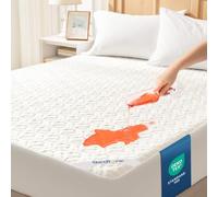 BEDLORE Protège Matelas 180x200 cm Imperméable Certifié Oeko TEX | 40% de Viscose de Bambou Alèse en Microfibre Respirante et Silencieuse, Bonnet 40 cm, Lavable en Machine, Élastique à 360°