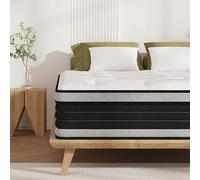 Bednew Hybride Matelas 200x200cm, 7 Zones ergonomiques, Épaisseur 31cm, Ressorts Ensachés, Matelas Mousse à Mémoire de Forme, certifié Oeko-Tex(200x200x31cm)