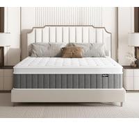 Bednew Matelas 200 x 200 cm, 26 cm, orthopédique à Ressorts ensachés Hauteur 3, 7 Zones, avec Couche en Mousse à mémoire de Forme Confortable, certifié Oeko-Tex, 101 Nuits