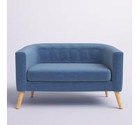BEDOIN Canapé causeuse, canapé moderne du milieu du siècle pour petits espaces, canapé 2 places rembourré pour chambre à coucher, appartement, 80 x 50 x 65 cm