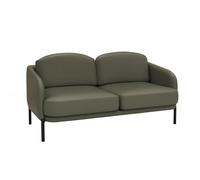 BEDOIN Canapé causeuse confortable, fauteuil moderne du milieu du siècle en cuir avec coussins, canapé 2 places pour petit espace, salon, chambre à coucher, appartement A