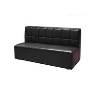 BEDOIN Canapé causeuse moderne du milieu du siècle - Petit canapé de bureau - Canapé causeuse en similicuir noir - Fauteuil de salon - Fauteuil de salon - Chambre à coucher 2