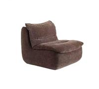 BEDOIN Canapé paresseux à compression sous vide, fauteuil poire décontracté, à un seul sol, pour salon, appartement, coin lecture, salle de jeux et cinéma, café - 100 x 80 x 80 cm