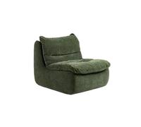 BEDOIN Canapé paresseux à compression sous vide, fauteuil poire décontracté, à un seul sol, pour salon, appartement, coin lecture, salle de jeux et cinéma, vert, 100 x 80 x 80 cm
