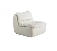 BEDOIN Canapé paresseux à compression sous vide, pouf poire décontracté, à un seul sol, pour salon, appartement, coin lecture, salle de jeux et cinéma, blanc, 155 x 100 x 73 cm