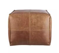 BEDOIN Tabouret carré en Cuir au Style Minimaliste Nordique, Tabouret pour Changer de Chaussures, Magasin de vêtements, vestiaire, Salon, pédales pour Les Pieds, Tabouret Bas Minimaliste américain P1