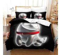 BEDPOCHY 3D, Imprimé Luigi's Ensemble De Literie Microfibre Super Douce Et Respirante Set De Housse De Couette 3 Pièces Et Taie d'oreiller Double(200x200cm)
