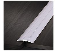 Bedroom Bathroom Reducer Flute,Smooth Floor Transition Strip, 4cm Wide Carpet Edge Trim, Thresholds Ramp for Sliding Barn Doors Doorways(Silver,100cm/39.4in)