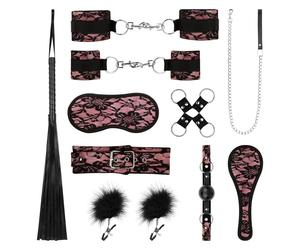 Bedroom Fantasies - Bound by Lace - Set SM 8 Pièces - Rose