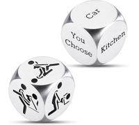 Bedroom Games to Enhance Intimacy,Position Dice Game for Adults Gifts for Couples Bridal Shower Gift for Him Her Men Funny Adult Party Gifts Iron Gift for Husband Wife Boyfriend (2PCS)