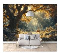 Bedroom Mural Self-adhesive Wallpaper 3D Animals of the forest Deer 100x70cm Photo Modern Living Room Wall Background Tv Sofa Study Home Decoration