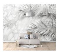 Bedroom Mural Self-adhesive Wallpaper 3D Silver leaf off-white optical illusion 100x70cm Photo Modern Living Room Wall Background Tv Sofa Study Home Decoration