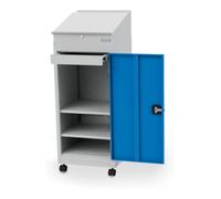 Bedrunka+Hirth Bedrunka+Hirth Armoire à portes battantes 105 avec socle roulant et dessus incliné 105 I×P×H 500×500×1315 mm Quantité:1