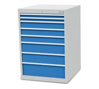 Bedrunk Hirth Bedrunk Hirth Armoire à tiroirs T736 R 24-24 avec 8 tiroirs 2x50 3x100 2x150 1x200 mm Quantité:1