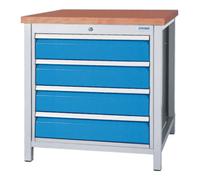 Bedrunka+Hirth Bedrunka+Hirth Établi avec 1x caisson Série 700, 4x tiroirs façade 150 mm Quantité:1