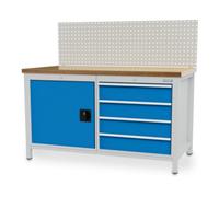 Bedrunka+Hirth Bedrunka+Hirth Établi avec caisson 1500 R 24-24 avec 4 tiroirs LxPxH 1500x750x959 mm Quantité:1