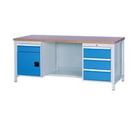 Bedrunka+Hirth Bedrunka+Hirth Établi avec caisson 2000/500 avec 4 tiroirs et 1 porte battante Quantité:1