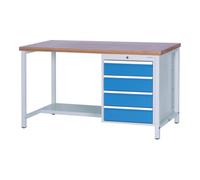 Bedrunka+Hirth Bedrunka+Hirth Établi caisson 1500 avec 4 tiroirs hauteur de la façade 150 Quantité:1