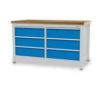 Bedrunka+Hirth Bedrunka+Hirth Établi R 24-24 avec 6 tiroirs I×P×H 750×1500×959 mm Quantité:1