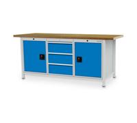 Bedrunka+Hirth Bedrunka+Hirth Établi série 2000 avec 3 tiroirs L×P×H 2000x750x959 mm Quantité:1