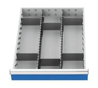 Bedrunk Hirth Bedrunk Hirth Insert de tiroir série 500, rails centraux avec cloisons pour façades 150 mm Quantité:1